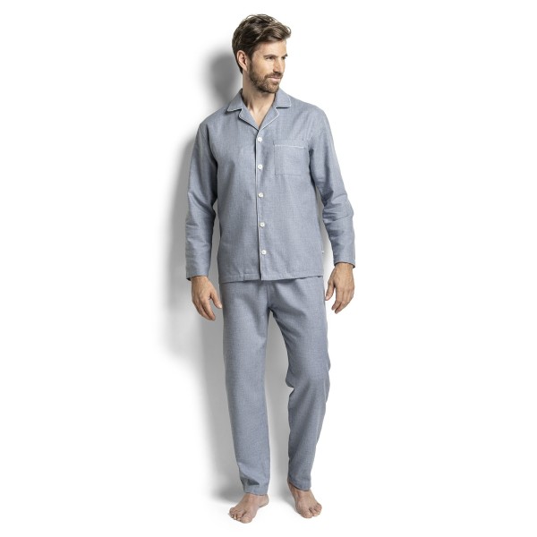 Pyjama lang, geknöpft